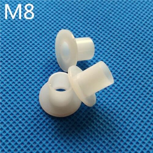M8 Transistor Plastic Washer Insulation Bush Plastic Nylon Bushing Ring White