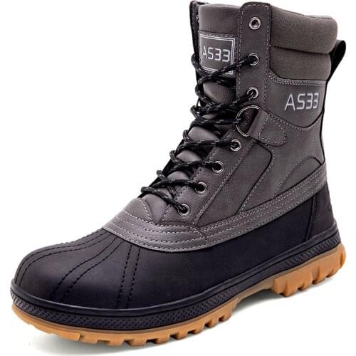 NEW Men Military Combat Boots Ankle Sneakers Fashion Male Brand Motorcycle British Style Winter Spring Work Hiking Shoes Big 47