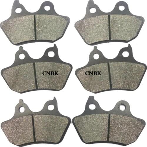 FL+FR+R Brake Pad Set for Harley 1584 FLHTCU Ultra Classic Electra Glide 1584 FLHTC 2007