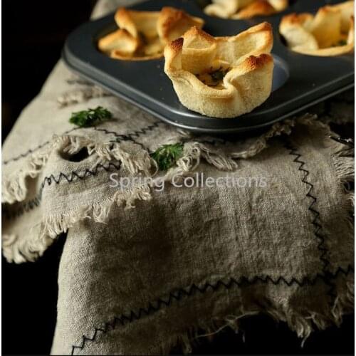 49*32cm Japanese Style Solid Color Linen Cotton Table Napkins Tea Towels Home Kitchen mattress Photography background Cloth