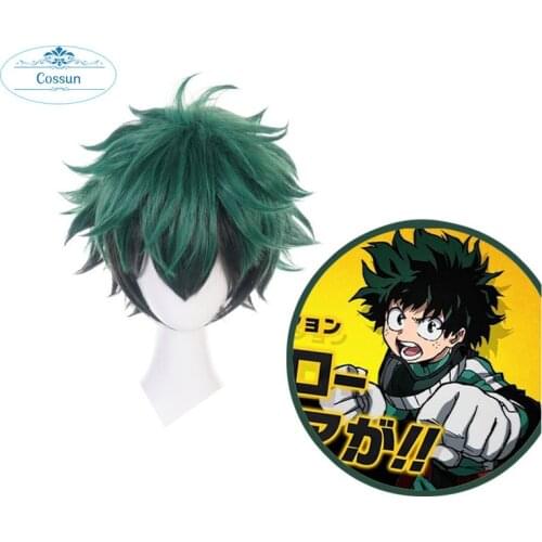 My Hero Academia Izuku Midoriya Wig Boku No Hero Academia/Academy Cosplay Hair Izuku Midoriya Deku Wig Cosplay Wig