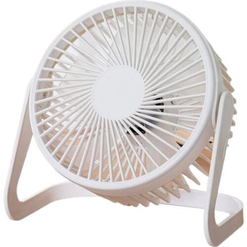Portable Office Fan Mini Cooling Lightweight Plastic 360 Degree Rotation Silent Cooling USB Office Fan for Dormitory