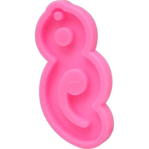 Crystal Epoxy Resin Mold Comma Period/Maple Leaf Keychain Casting Silicone Mould DIY Crafts Jewelry Pendant Making Tools W0YA