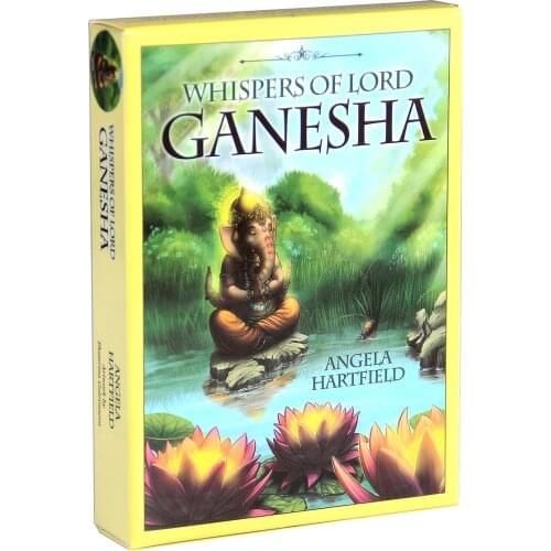 Whispers of Lord Ganesha Oracle Card Hot Sell Tarot Cards For Divination Deck Card Game Board Game Books Elephant Headed God Toy