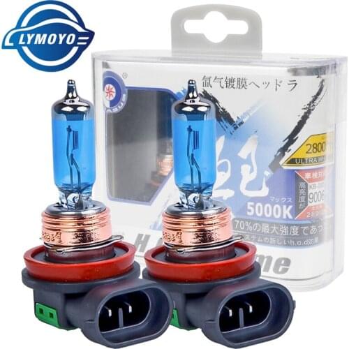 2PC Car Light H4 H7 H1 H3 H8 H9 H11 9005 HB3 9006 HB4 5000K 100W Auto halogen lamp bulb Fog Light Headlight Lamp 12V