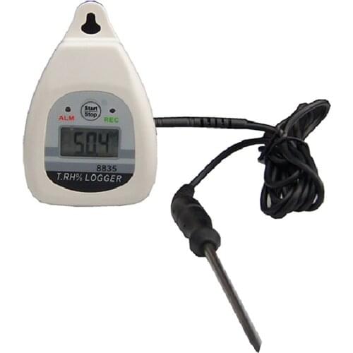 AZ8835 dual-channel temperature RH% logger RH% data logger can be used in warehouse work space laboratory basement wine cellar