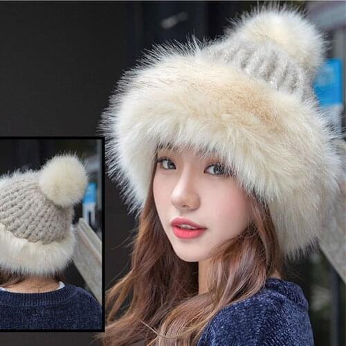2021 Fashion Winter knitted Beanies Hats Women Thick Warm Caps Outdoor Girl Hats Woman Beanies Caps