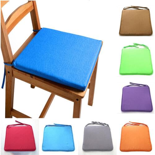 1Pcs Candy Colors Cushion Garden Fabric Plain Plain Cushion European Dining Chair Cushion Creative Sofa Fabric Cushion 40*40cm