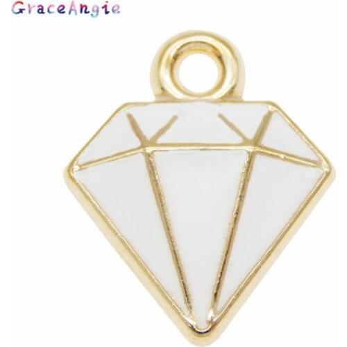 10pcs Enamel pendantJewelry Making DIY Handmade Craft Charms 15*12MM White Alloy For Bracelet Earrings Cute Gift DIY