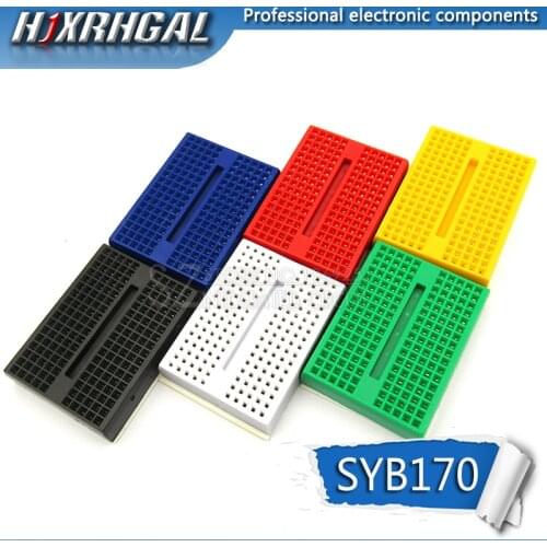 2PCS SYB-170 Mini Solderless Prototype Breadboard 170 Tie-points PCB Test Board hjxrhgal