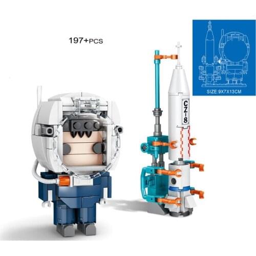 2021 Creative Series Aerospace Science Astronaut Rocket Launch Center DIY Model Building Blocks Bricks Toys Gifts