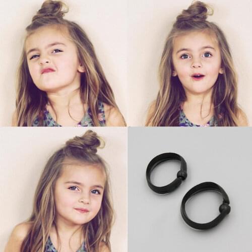 2pcs/pack Cute Girls Bun Maker Donuts Bud Head Style Tool DIY Roller Lovely Kids Sweet Hair Braider Hair Accessories