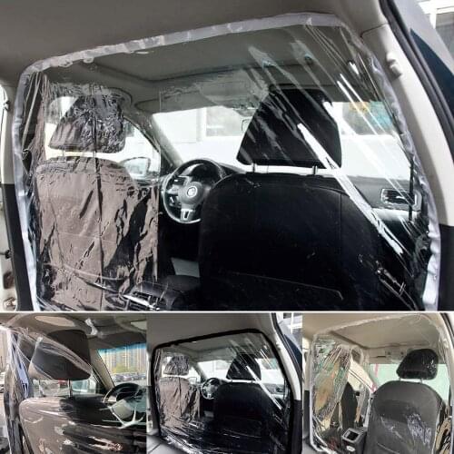Car Styling Universal Car Taxi Divider Film Isolation Partition Transparent Protective Cover Taxi Divider Film Positive
