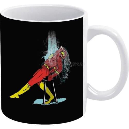 Flash Dance White Mug Vintage Mug New Unisex Size Mug Flash Flashdance Flash Dance Pun Funny Parody Superhero