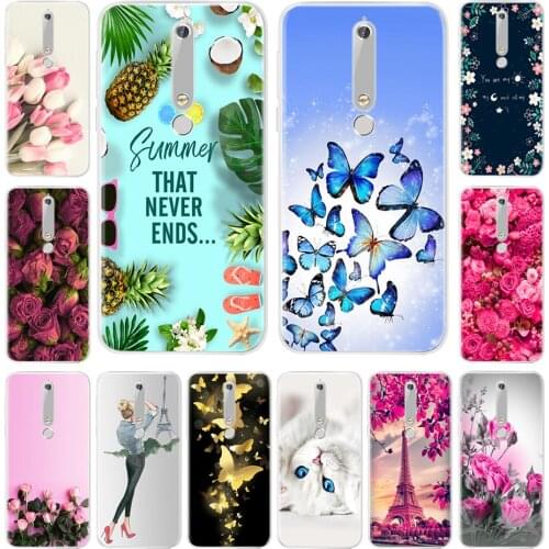 For Nokia 6 2018 2nd Case Nokia 6.1 Cases Silicone Soft TPU Back Case Cover For Nokia 6.1 Cover TA-1054 TA-1068 TA-1045 TA-1050