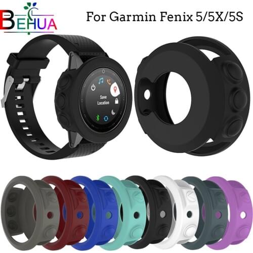 For Garmin fenix 5/5S/5X smart watch GPS soft Silicone Protective Case Cover For Garmin fenix 5/5S/5X Replacement Accessories