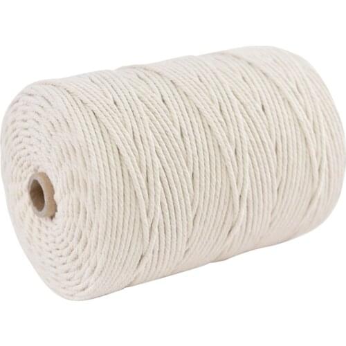 1mm To 6mm Cotton Cord , Raft Cord Rope,macrame Rope for Macrame Supplies,wall Hanging,plant Hangers Handmade Cotton Cord 3mm