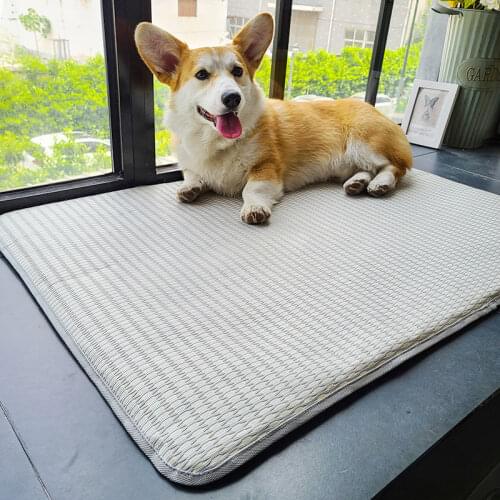 HOOPET Summer Dog Mat Large Ratten Cool Dog Bed Washable Dog Mattres Kennel Sleeping Mat Cushion Soft Pet Bed Accessories