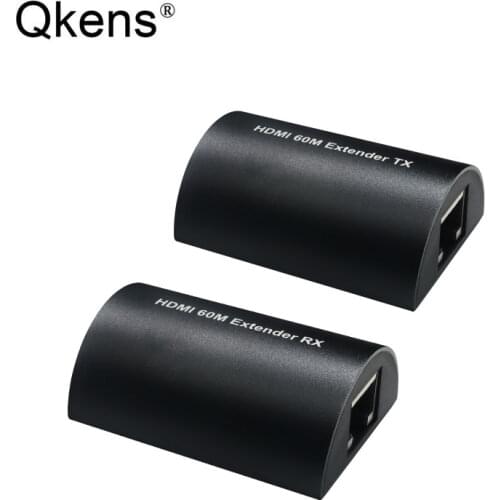Mini 1080p 60hz HDMI Extender Extension 60m 30m Via CAT5e / 6 LAN RJ45 Ethernet Network Cable for PS4 Xbox Laptop To TV Monitor