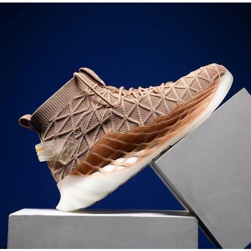 New Mens Breathable Sport Casual Shoes Sock Ankle Boots Sneakers for Men Training Designer Footwear Zapatillas Deportivas Hombre