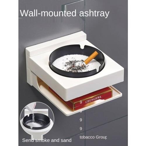 Wall ashtray toilet Bathroom toilet cigar ashtray Free of punch paste toilet The small goods shelf Receive