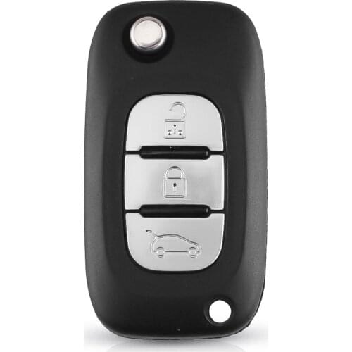 Uncut Key Shell Case For Renault Clio Megane Kangoo Modus Auto 3 Button Flip Folding Car Remote Key Cover Fob Styling