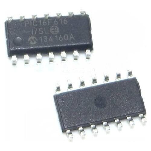 New Original PIC16F616-I/SL SOP PAD SOP14 MCU SCM IC Chip 8 bit Microcontroller chip IC SOP14 for PCB PCBA Soldering