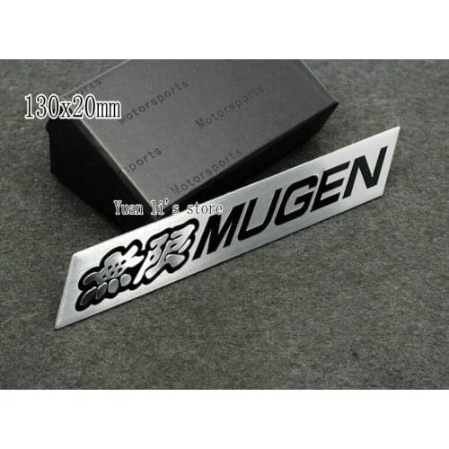 Wholesale 10 Pcs MUGEN Aluminum Emblem Car Badge Sticker Decal 3D LOGO car body stickers Car Styling