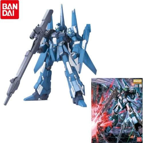 Original Bandai Gundam Anime Figure MG 1/100 RGZ-95C Zeta Gundam Transformable Mobile Suit Assembling Model Action Figures Toys