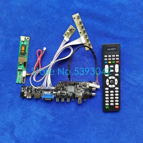 Fit LP156WH1 (TL)(B1)/(TL)(B3)/(TL)(C1)/(TL)(C2) 30-Pin LVDS 1CCFL 1366*768 AV USB digital 3663 DVB-C controller board kit
