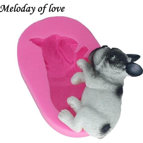 Cute Dog Silicone fondant mold cake decorating tools chocolate mould Sugar Craft Molds DIY Cake DY0013