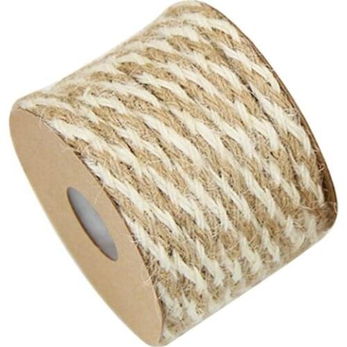10m Natural Jute Twine Rope String Cord DIY Craft Burlap Wedding Scrapbooking