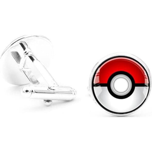 XK-5HXK0017 Red and White Ball Pattern French Suits Cufflinks Fashion Mens Shirts Sleeve Nails 5 Colors Cuff Link in Collection