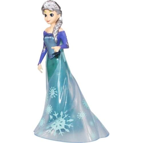 Hasbro Frozen Magic Princess Elsa Mini Figurine Anime Dolls PVC Action Figure Model Toy Kids Gift