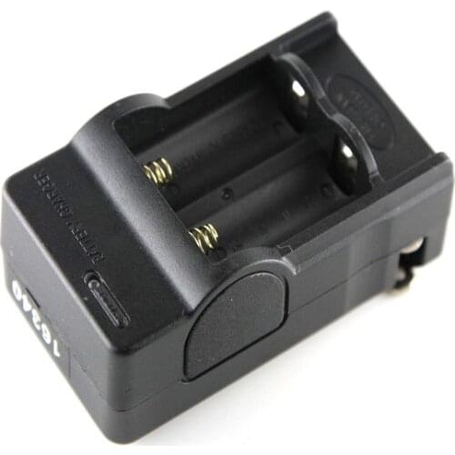 TinhoFire AC EU/US Charger 100-240V Dual CR123A/16340 Battery Charger