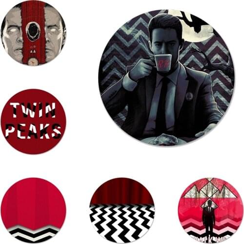 Twin Peaks Fire Walk With Me Badge Brooch Pin Accessories For Clothes Backpack Decoration gift