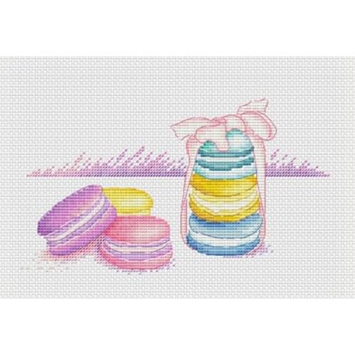 Gold Collection Counted Cross Stitch Kit Cross stitch RS cotton with cross stitch no print Rainbow Macaron