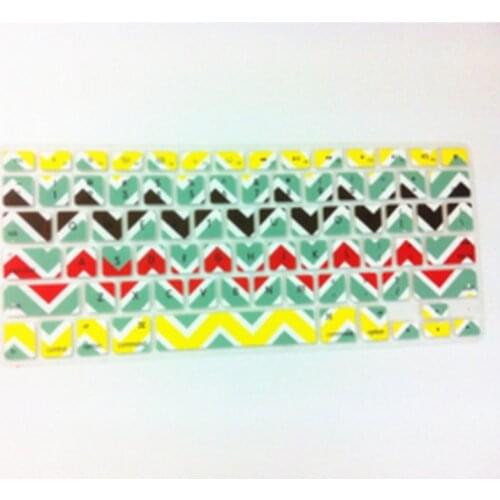 100pcs) Colorful waves Rainbow Keyboard Cover Protector Film for Macbook Air 13" Pro 13" 15" 17" Pro 15 with Retina Display