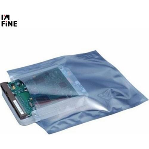 100pcs Open Top Anti Static Shielding Bag ESD Anti-static Instruments Package Pouch Hot Fidget Spinner Toys Bags