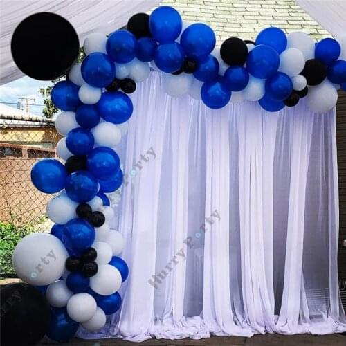 100Pcs Blue Balloons Arch Kit Black White Rose Gold Love Foil Balloons For Birthday Wedding Party Decorations Baby Shower Globos