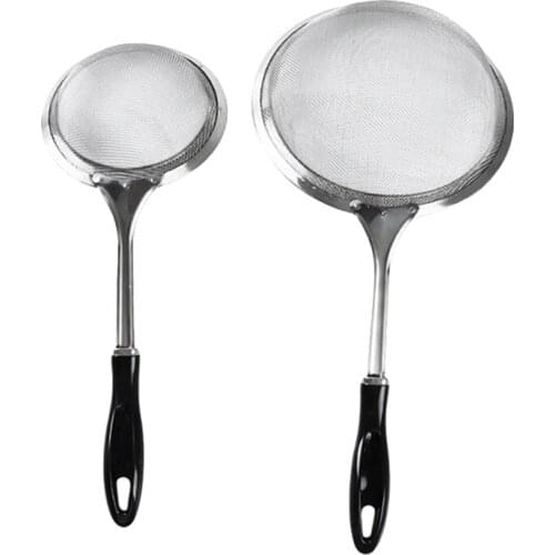 2 Pcs Fine Mesh Skimmer Spoon,Stainless Steel Hot Pot Strainer,Multi-Functional Kitchen Cooking Food Strainer Ladle