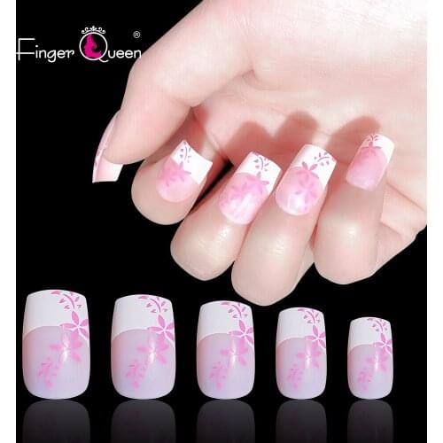 24pcs Box Nail Design 2021For Nails Stickers False Nails Decor Team Designer Avocado Nailart Reusable StamPing Fake Nails