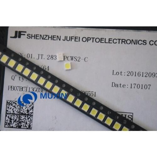 3000 PCS Konka Changhong Amoi LCD TV backlight Jufei 3528 SMD LED 2835 6V Cool white 96LM For TV LCD Backlight