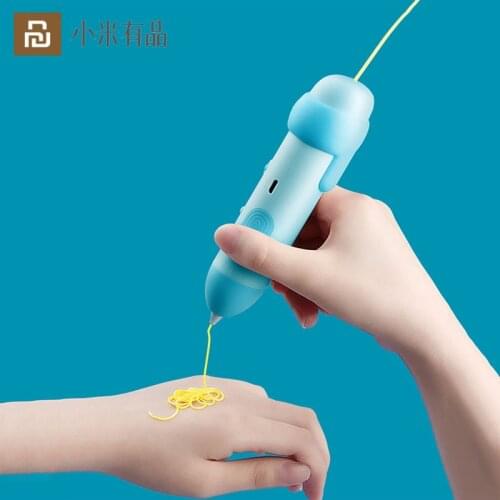 Youpin 3D Pen for Children 3D Printing Pen USB Charging PCL Wireless Pen with LED Screen Low Temperature Gift For Kids Design Dr