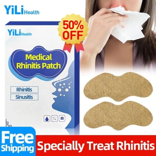 6/12/18/24pcsChronic Rhinitis Sinusitis Allergy Reliever Patch Medical Treat Nasal Congestion Nose Sneezing Acupoints Plaster