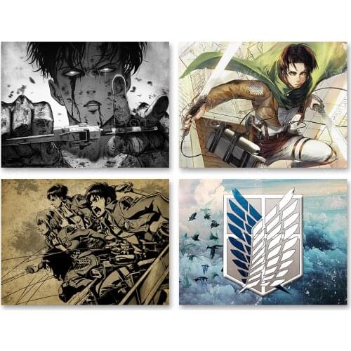 Diamond Picture Home Decor 5D Embroidery Attack on Titan Painting Full Round Drill Cross Stitch Wall Japan Anime Handmade Gift