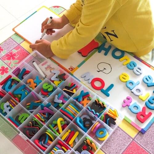 English Educational Magnetic Letter Recognition Spelling Game Stickers Magnetic Decoration Sticker for Home Kindergarten School