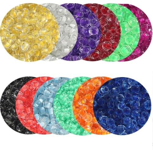 Mix Color 2mm 1000Pcs 12/O Half Transparent Color Inside Glass Spacer Seed Beads For Garment Sewing Cloth Accessories Supplies