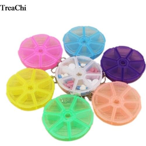 7 Days Weekly Tablet Pill Medicine Box Holder Storage Organizer Container Case Pill Box Splitters 8*2cm