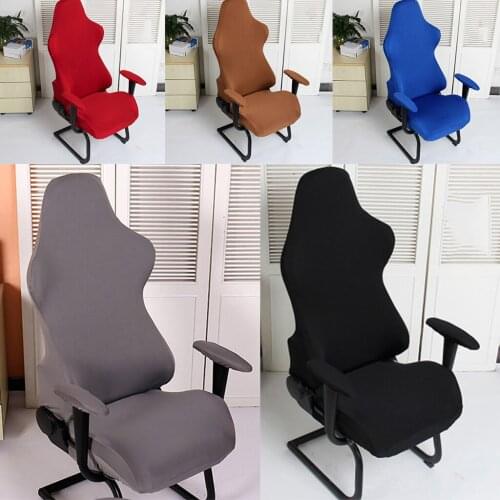 Office Executive Computer Chair Internet Bar Swivel Armchair Protector Cover Stretchable Removable Washable Swivel Chair Cover